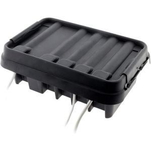 Boîte de Raccordement Étanche IP55 - Protège Câbles et Branchement Extérieur - Idéal pour Usage Industriel ou Domestique - Conforme à la Norme CE - Noir - 200 x 230 x 140mm - Neuf