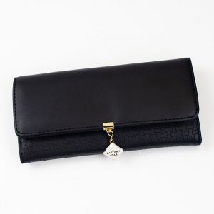 Femmes Portefeuilles de Grandes Femmes Portefeuilles de Grande Capacité, Élégant, les Femmes Portefeuilles Longs Femme Portefeuilles Avec une Poche pour Téléphone Noir - Neuf
