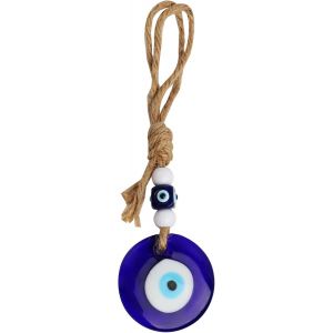 Bleu Mauvais Oeil,1 Pi&egrave;ce 5Cm Oeil Turc Suspendu Pendentif,Pendentif Mural,Amulette De D&eacute;coration D'Int&eacute;rieur,Pour Voiture Ornement Bonne Chance Et Protection Accrocher Au Mur - Neuf