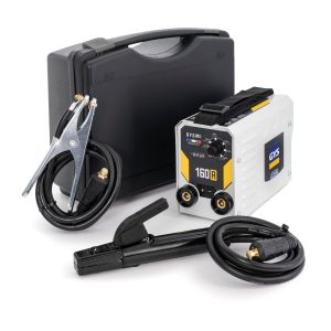 VornixorSarlshopGYSMI 160A, Poste &agrave; Souder &agrave; l'&Eacute;lectrode Enrob&eacute;e 160A Monophas&eacute; 230V (MMA), Arc Force, Antisticking, Hot Start, Avec Valise, Porte-&eacute;lectrode, C&acirc;ble de Masse - Neuf