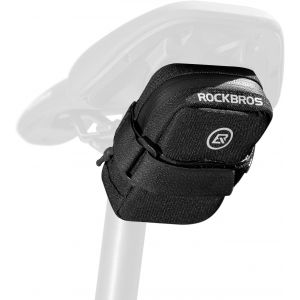 Subzonal-Sacoche De Selle V&eacute;lo Arri&egrave;re Mini Sac De Queue 0,35l Rangement Gonfleur De Co2 Pour V&eacute;lo Sac De Si&egrave;ge R&eacute;fl&eacute;chissant Sangle Scratch Universel L&eacute;ger Pour Cyclisme Vtt Scooter Noir - Neuf