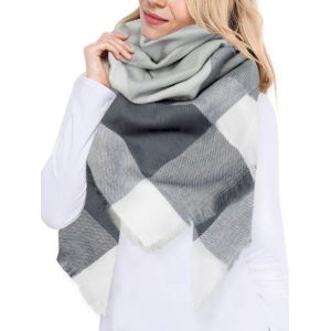 Kalanka-Écharpe Grand Plaid En Laine Femme Écharpe Chale Cachemire Chaud Automne Hiver Étole Wraps Classique Élégante Confortable - Neuf