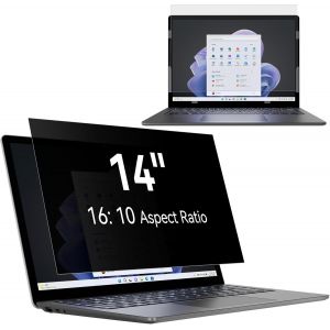 Filtre De Confidentialité 14 Pouces Aspect 16:10, Film Ecran Ordinateur Confidentialité Portable Compatible Avec Lenovo/Thinkpad/Acer/Dell/Hp/Asus/Sony, Amovible Anti-Lumière Bleu Protection Ecran Pc - Neuf