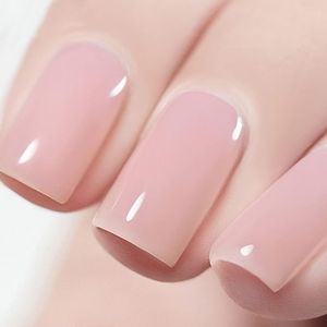 15ml Vernis &Agrave; Ongles Semi-Permanent Gel Jelly Rose Nude Vernis Gel Uv Led Rose Translucide Vernis Gel Couleur Vive Et Laiteuse Diy Manucure Nail Art # 01 - Neuf