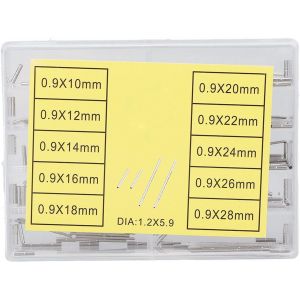 Kal-Barres De Montre, 10 28mm 10 Tailles Acier Fermoir Bracelet Montre, Barrette Assortiment Ressort Bracelet Réparation Boucle Pour Bracelet Montre, Outil De Connexion Bracelet Acier - Neuf