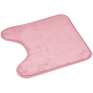 KAL-, Tapis Contour Wc (45 X 45 Cm) Vitamine Rose Poudre, Microfibre - Neuf