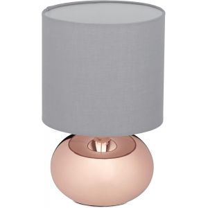 Lampe De Chevet, Abat-Jour, Douille E14, Câble, H X D : 28 X 18 Cm, Pour La Chambre, Doré Et Noir - Neuf