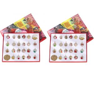 Bracelet de No&euml;l &agrave; faire soi-m&ecirc;me avec un calendrier de l'Avent et 24 breloques pour compter les jours jusqu'&agrave; No&euml;l - Neuf