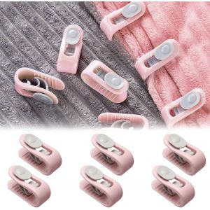 Housse De Couette Clips, Couette Attaches, Couette Pinces, Couette Titulaire, Lit En Plastique De Feuille De Clips, 6 Pieces - Neuf