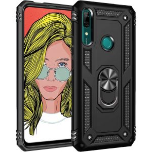 Kal-Coque Huawei P Smart Z/Y9 Prime 2019, Étui Protection Tpu Souple Durable Avec Support De 360° Rotation Anneau [Support De Voiture Magnétique] [Protection Antichoc] [Armor Box] Coque Pour P Smart - Neuf