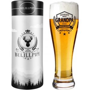 Cadeau D'anniversaire Pour Grand-Père, Idée De Cadeau Pour Grand-Père, Verre À Bière Personnalisé Pour Homme, Cadeau Pour Grand-Père, Cadeau De Fête Des Pères, Cadeau De Bière De La Part - Neuf