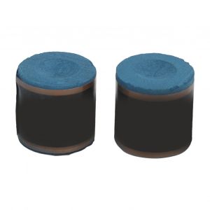 Lot De 2 Craies De Billard, Cylindre, Forte Adherence, Bleu - Neuf