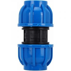 4Pcs PE Connecteur Droit En Plastique 32mm à 32mm Adaptateur De Tuyau D'eau Raccord Droit Raccord De Tuyau D'Eau Tube Raccords - Neuf
