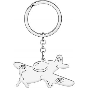 Kal-Acier Inoxydable Nouveauté Avion Porte-Clés Avion Voiture Porte-Clés Bijoux Pour Femmes Filles Charms Cadeaux - Neuf