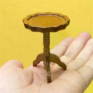 1:12 maison de poup&eacute;e Mini ronde en dentelle Table d'appoint Table basse Mod&egrave;le de meubles Accessoires pour maison de poup&eacute;e D&eacute;cor Enfants Jouer Jouets - Neuf