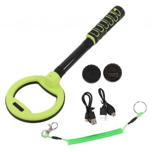 XYONG Detecteur de metaux a LED, tete ronde et tige courte, detecteur de metaux portatif, etanche IP68, pour activites de plein air, vert - Neuf