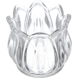 KALANKA-Photophore en verre tulipe pour centre de table, mariage, fête et décoration d'intérieur (transparent) - Neuf