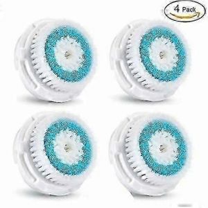 Paquet De 4 Têtes De Brosse Nettoyante Pour Le Visage À Pores Profonds Pour Clarisonic Mia 1,2,3 Plus Walkbee A-F - Neuf