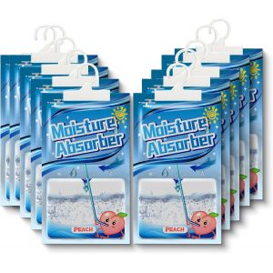 lbgwp60-Absorbeur D'Humidité Placard 10X100G, Sac De Déshumidification Suspendu Avec Parfum, Sachets Anti Humidite, Pour Éliminer L'Humidité Et Les Mauva s Odeurs Des Armoires,Des Chambres, Anti Mois - Neuf