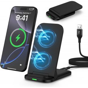 Inductive Charging Dock For Samsung Galaxy S25/S24/S23/S22/S21/S20/Z Flip 7,Google Pixel 9a,8,7,6,Iphone 16e - Neuf