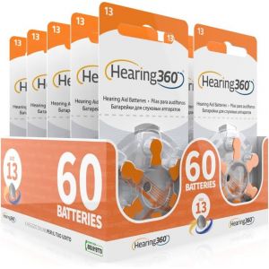 KALANKA-Lot de 60 piles mod&egrave;le 13 orange (PR48) u2013 10 paquets de 6 piles pour appareils acoustiques 1,45 V u2013 Piles acoustiques Rayovac Varta Extra - Neuf