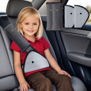Nouvelhorizonstore-2 Coussin Ceinture S&eacute;curit&eacute; Enfant 2 Ajusteur De Ceinture De S&eacute;curit&eacute; Coussin Voiture Enfant Protege Ceinture De Securite - Neuf