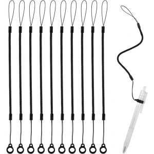 Lot de 10 Cordons &Eacute;lastiques pour Stylo, Cordon avec Anneaux en Silicone Cordon R&eacute;tractable pour Stylet Sangle pour Stylo Support pour Stylet pour Attacher Le Stylet &agrave; l'&Eacute;cran Tactile - Neuf