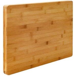 Planche &Agrave; D&eacute;couper Xl En Bambou 50x35x3 Cm Grande Tableau En Bois - Neuf