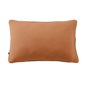 Coussin D&eacute;houssable 40 X 60 Cm Gaia Abricot  Gaze De Coton Avec Passepoil &Eacute;l&eacute;gant - Neuf