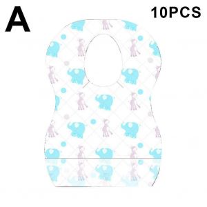 10/20pcs B&eacute;b&eacute; Imperm&eacute;able &Agrave; L'eau Bavoirs Jetables Voyage Portable - Neuf