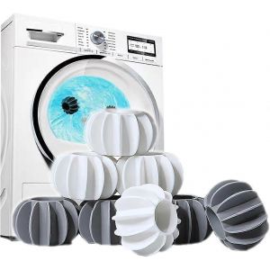 Boule de séchage,8 pièces Boules de lavage pour machine à laver Boules de séchage Boules de séchage Réutilisables Linge Sèche-linge Boules de séchage Boules de séchage Boules de séchage - Neuf