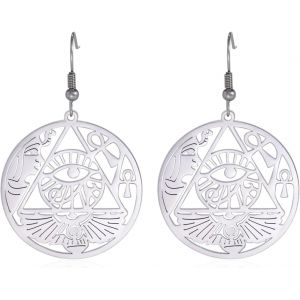 Kal-Boucles D'oreilles ?il D'horus Pour Femmes Boucles D'oreilles N?ud Celtique Boucles D'oreilles Déesse Égyptienne Croix Ankh Bijoux Religieux - Neuf