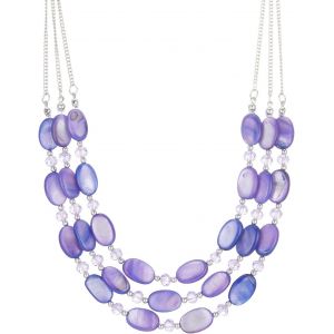 Tianyi-Collier De Perles En Coquillage Pour Femme Collier De Cha&icirc;ne Argent&eacute;e En Couches Boh&egrave;me Bijoux De Mode Pour Femme Cadeau Pour Maman - Neuf