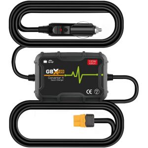 JGD-Chargeur Rapide 12V xt60,12V 24V vers 12V 10A,120W Chargeur de Voiture Portable Allume-Cigare vers Prise DC xt60 (Chargeur Rapide 12V) - Neuf