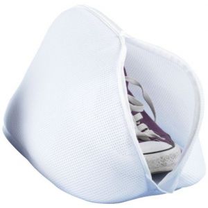 WENKO Filet chaussure machine &agrave; laver, Filet &agrave; linge pour nettoyer les chausssures en machine &agrave; laver, Polyester, 40x23x23 cm, Blanc - Neuf