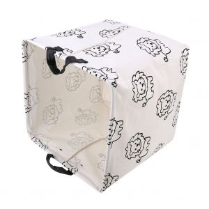 HJLIAN Panier a linge pliable, boite de rangement pour jouets, vetements, articles divers, organisateur pour la maison, motif lion - Neuf