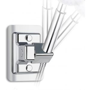 Pas De Forage Porte De Douche, 360° Réglable Universel Porte-Pomme De Douche Murale Support De Douche Main De Douche Montage Mural, Générique De Douche Réglable Support De Montage Fixe - Neuf