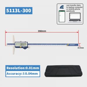micromètre à pied à coulisse de profondeur,150/200/,pied à coulisse numérique en acier inoxydable,jauge de profondeur numérique électrique - Type 0-300mm wireless - Neuf