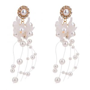 Boucles D'oreilles Pendantes En Cristal Style Feerique Pour Femme - Neuf