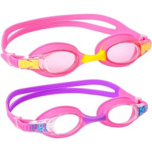 Letnerny-Lot De 2 Lunettes De Natation Pour Gar&ccedil;ons Et Filles De 3 &Agrave; 14 Ans | Anti-Bu&eacute;e, Protection Uv, Design Sans Fuite | Sangle R&eacute;glable En Silicone Avec 3 Ponts De Nez | &Eacute;quipement De Natation - Neuf