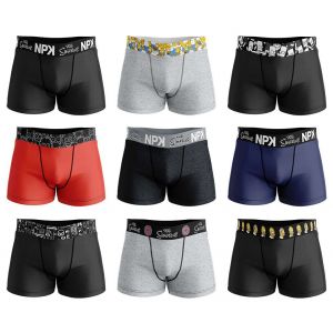 Boxer No Publik Featuring Simpsons Homme Confort Et Fantaisie En Coton -Assortiment Modèles Photos Selon Arrivages- Pack De 6 Boxers Surprise En Coton - Neuf