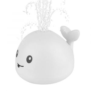 Jouet De Bain &Eacute;lectrique Pour B&eacute;b&eacute;, Boule De Pulv&eacute;risation D'eau &Agrave; Induction De Baleine, Arroseur De Lumi&egrave;re Led, Jouet De Bain De Baleine Blanc - Neuf