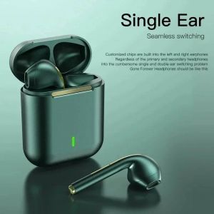 J18 &eacute;couteur sans fil Bluetooth casque 9D r&eacute;duction du bruit casque de jeu avec Microphone &eacute;couteurs mains libres &eacute;couteurs nouveau green - Neuf