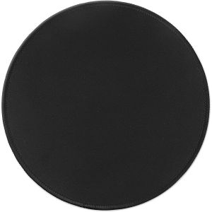 KALANKA-Tapis de Souris Rond HD - Base en Caoutchouc Antid&eacute;rapant, Bord Cousu, Personnalis&eacute; pour Ordinateur Portable - 22cm Noir - Neuf