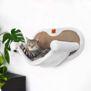 &reg; Hamac Pour Chats Stable Avec Fixation Murale Pour Chats Jusqu'&agrave; 10 Kg | Lit Suspendu Set Complet | Lit De Chat Niche De Couchage - Neuf