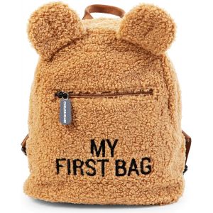 Sac À Dos Enfant Bébé, Ecole, Maternelle, Crèche, Deux Compartiments, Contenance Adaptée Lunchbag/Bouteille, Boucle De Sécurité Amovible, Déperlant, My First Bag, Teddy Beige - Neuf
