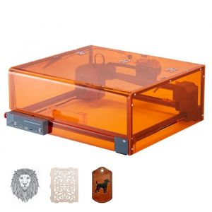 Graveur Laser 20 W avec Bo&icirc;tier-Duoku-Zone de Travail 30 x 30 cm-Vitesse de Gravure 7000 mm/min, pour Bois, Cuir, Verre, Papier - Neuf