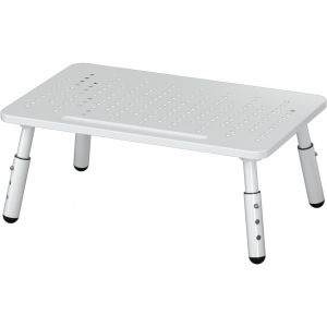 Support de moniteur,rehausseur de moniteur réglable en hauteur à 3 niveaux pour ordinateur portable,ordinateur,PC,imprimante,noir/blanc MST013-WB (blanc) - Neuf