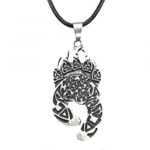 Patte D'ours Slave Dieu Veles Symbole Amulette Talisman Viking Pendentif M&acirc;le Bijoux Collier - Neuf