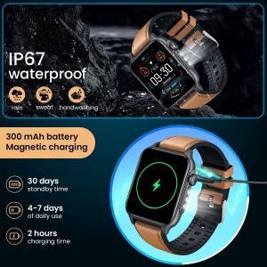 Montre Connect&eacute;e Homme Sport Smartwatch: Repondre Appel 1.96" &Eacute;tanche &Eacute;cran Tactile Bracelet Connectee Avec Led Lampe Moniteur De Sommeil Fr&eacute;quence Cardiaque Podom&egrave;tre Fitness Tracker Pour Android Io - Neuf